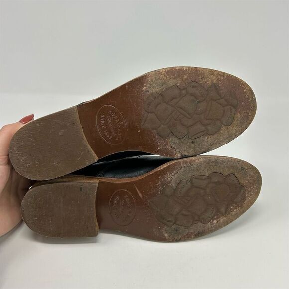 Kork-Ease Ryder Women's Black Leather Ankle Booties Size 6.5 Back Zipper - Picture 9 of 14